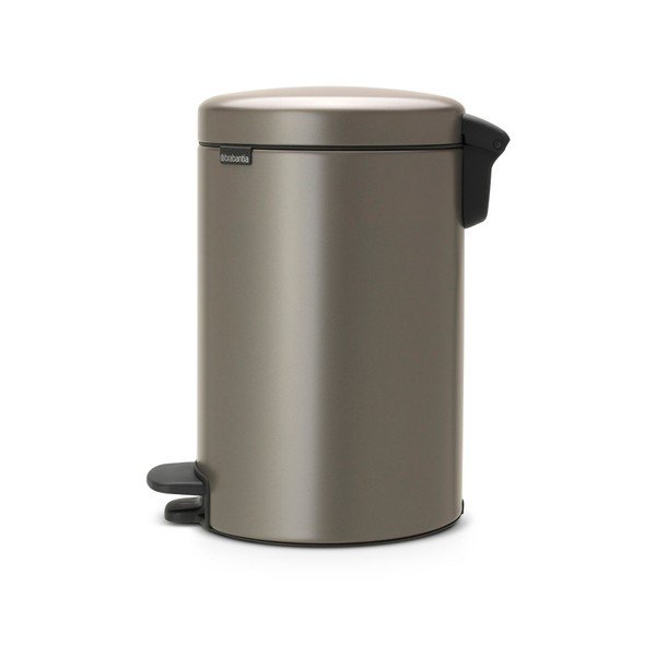 "Brabantia Newicon" rudai pilkos spalvos šiukšliadėžė su pedalais, 12 l-image-2