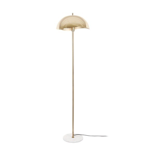 Pastatomas šviestuvas auksinės spalvos (aukštis 154 cm) su metaliniu gaubtu Waved – Leitmotiv