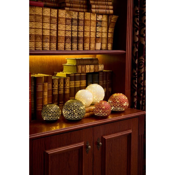 Šviečianti dekoracija bordo spalvos ø 12 cm Frida – Sirius-image-1