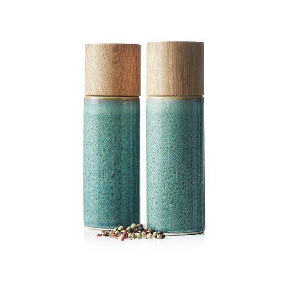 Žalios spalvos iš keramikos pipirų ir druskos malūnėlis 2 vnt. Gastro Green – Bitz-image-3