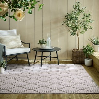 Dramblio kaulo spalvos lauko ir vidaus kilimas 120x170 cm Elm Leaf – Flair Rugs