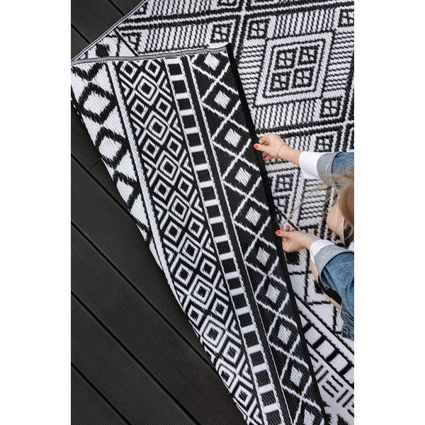 Juodai baltas lauko kilimas Green Decore Relic, 150 x 240 cm-image-3