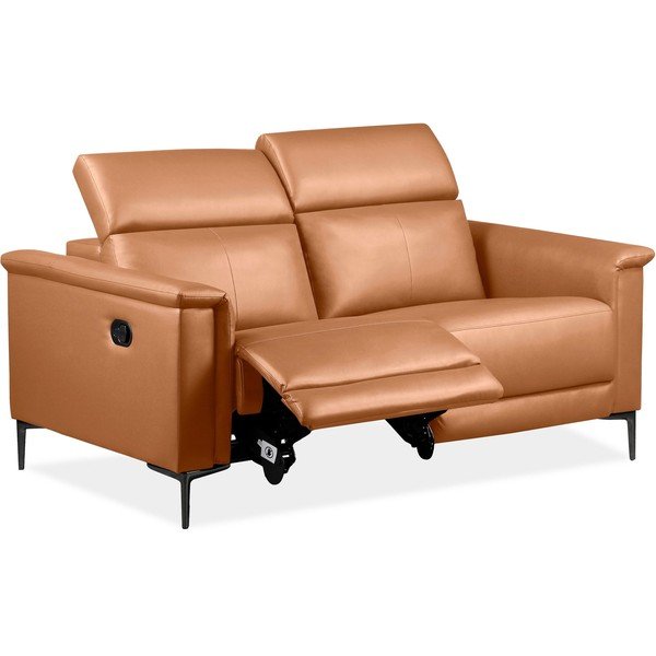 Iš dirbtinės odos sofa rudos spalvos 160 cm Lund – Støraa-image-1