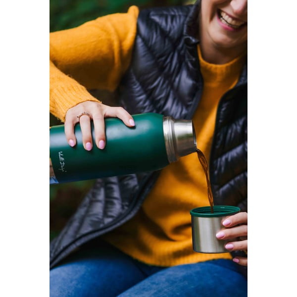 Žalias kelioninis termo puodelis Vialli Design Fuori, 1 l-image-4