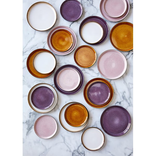 Violetinės spalvos akmens masės desertinė lėkštė Bitz Mensa, ⌀ 21 cm-image-3