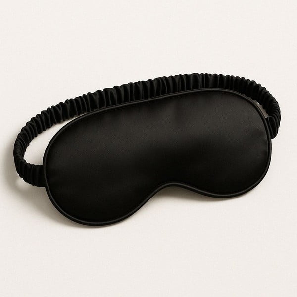 Juodos spalvos iš šilko miego kaukė Mulberry Silk – Mila Home Luxury