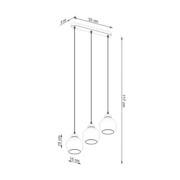 Kabantis šviestuvas juodos spalvos ø 15 cm Grande – Sollux-image-4