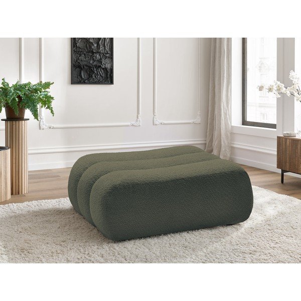 Žalios spalvos taburetė iš boucle Azra – Bobochic Paris-image-1