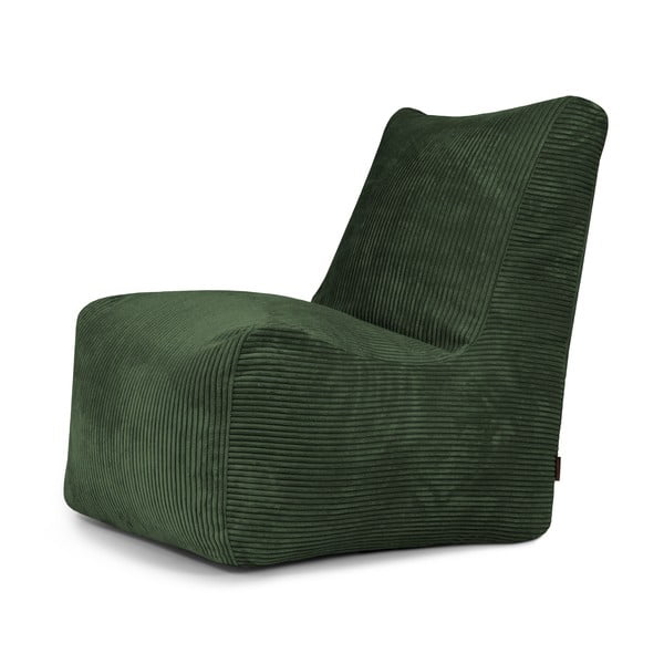 Žalios spalvos iš kordinio velveto sėdmaišis Seat Lounge – SLOWDOWN