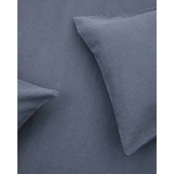Pilkai mėlynos spalvos iš lino mišinio dvigulė/itin ilga patalynė 240x220 cm Simmel – Kave Home-image-4