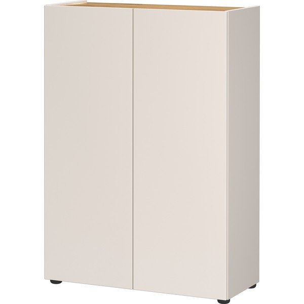 Kreminės spalvos spintelė iš ąžuolo 74x105x33 cm Alviano – Germania