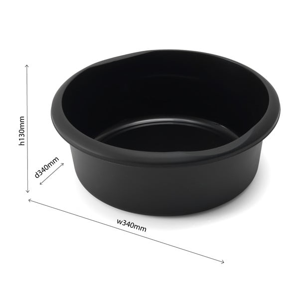 Apvalus juodas kibiras Addis, 7,7 l-image-3