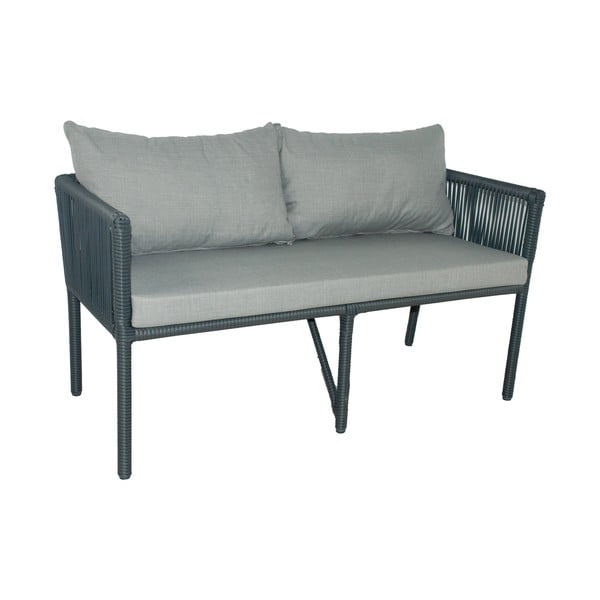 Iš dirbtinio rotango sodo valgomojo komplektas pilkos spalvos 6 žmonėms Vera 2 – Floriane Garden-image-1