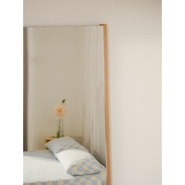 Sieninis veidrodis su medžio masyvo rėmu 60x160 cm Lun – noo.ma-image-3