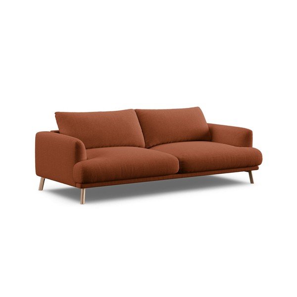 Terakotos spalvos sofa 200 cm Naomi – Micadoni 