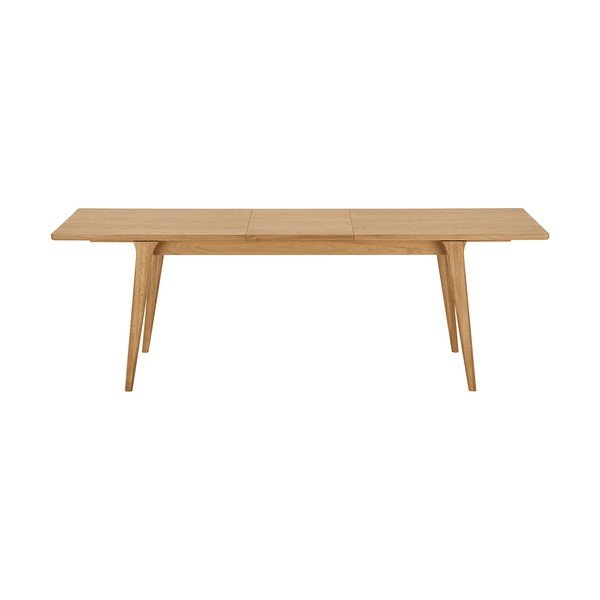 Prailginamas valgomojo stalas su papildomu stalviršiu iš ąžuolo 90x180 cm Darwin – House Nordic-image-4