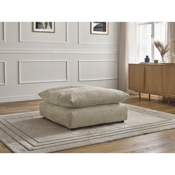 Smėlio spalvos taburetė iš šenilinio audinio Neil – Bobochic Paris-image-1