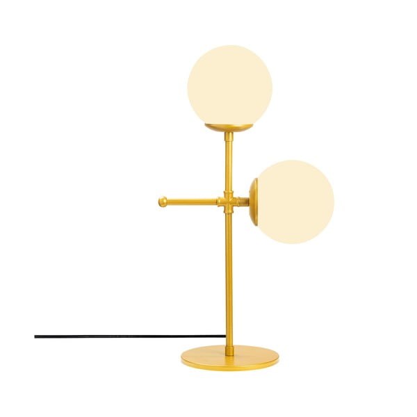 Aukso ir baltos spalvos stalinis šviestuvas Opviq lights Mudoni-image-2