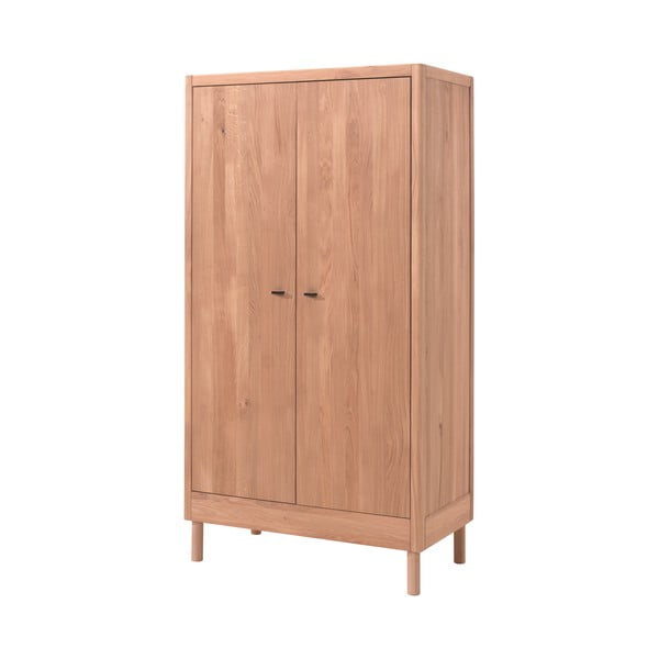 Natūralios spalvos iš ąžuolo masyvo vaikiška spinta 100x190x55 cm Forrest – Vipack