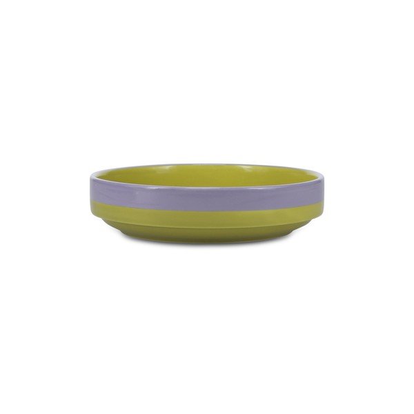 Žalios spalvos/violetinės spalvos sriubos iš akmens masės lėkštė ø 21 cm Duo – ONA-image-2