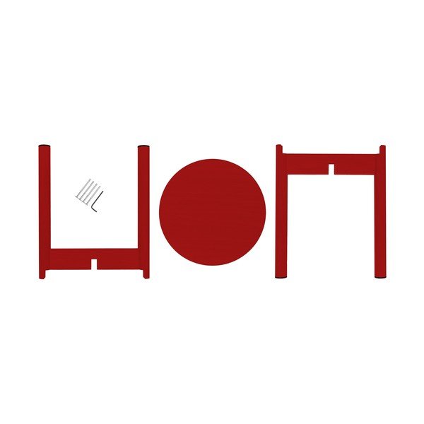 Raudonos spalvos iš buko masyvo taburetė Hopp – noo.ma-image-4