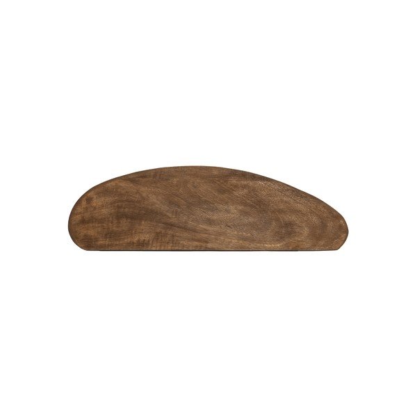 Tamsios natūralios spalvos iš mango masyvo sieninė lentyna 49 cm Ginosu – Light & Living-image-1