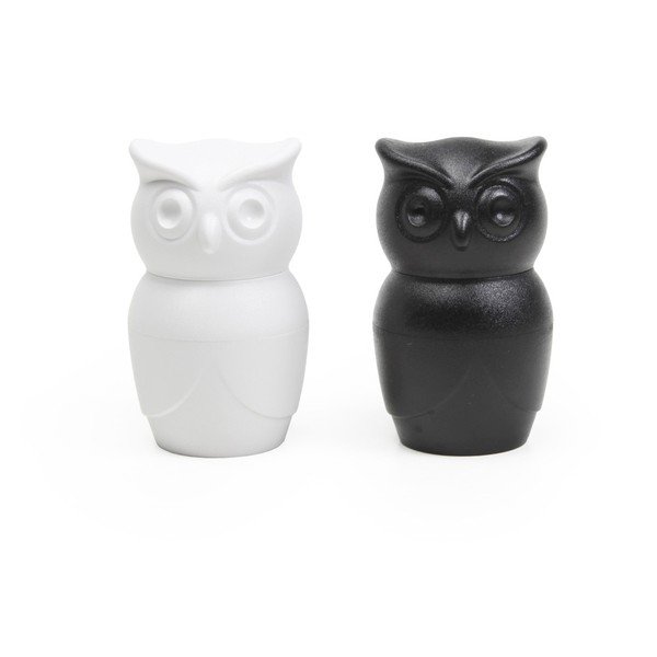 Baltas druskos malūnėlis Qualy&CO Owl-image-2
