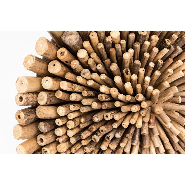 Sienų dekoracija iš tikmedžio medienos WOOX LIVING Bee, ⌀ 70 cm-image-1