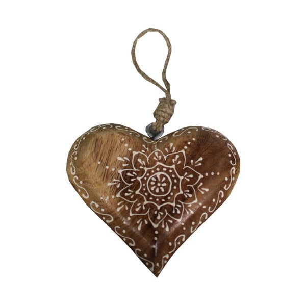 Širdies formos pakabinama dekoracija "Antic Line" širdies formos ornamentas