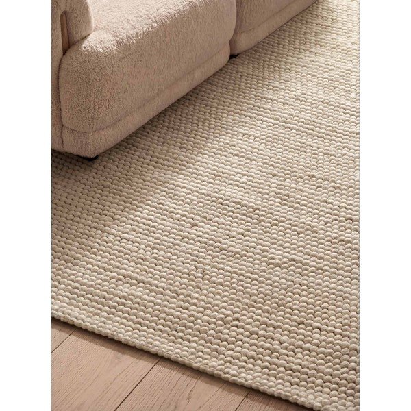 Rankų darbo kreminės spalvos iš vilnos kilimas 200x300 cm Richmond Diana – Ted Baker-image-3