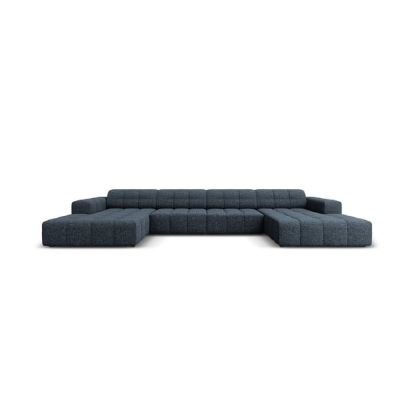 Kampinė sofa mėlynos spalvos („U“ formos) Chicago – Cosmopolitan Design