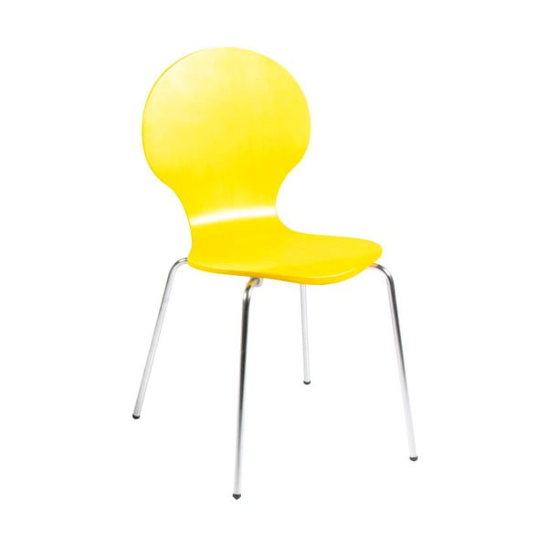 Geltonos spalvos "Actona Marcus" valgomojo kėdė