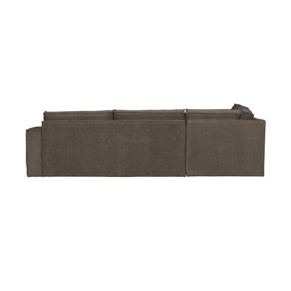 Tamsiai ruda kampinė sofa WOOOD Freddie, kairysis kampas-image-4