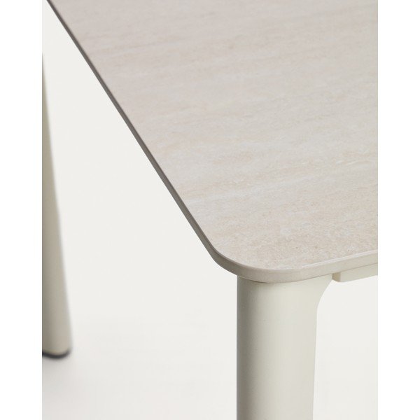 Sodo valgomojo stalas su akmens stalviršiu 100x220 cm Anafi – Kave Home-image-3