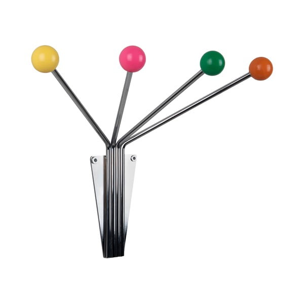 Iš metalo sieninė lentyna sidabrinės spalvos  Neptune  – PT LIVING-image-2