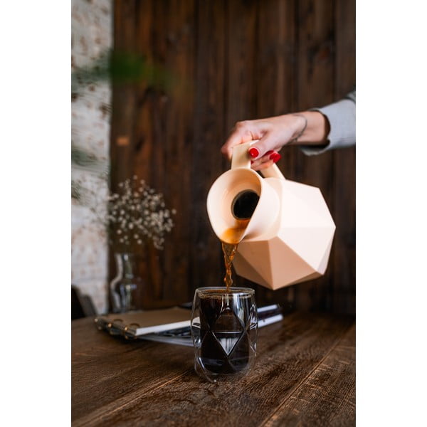 Krémová termoska Vialli Design Geo, 1 l-image-4