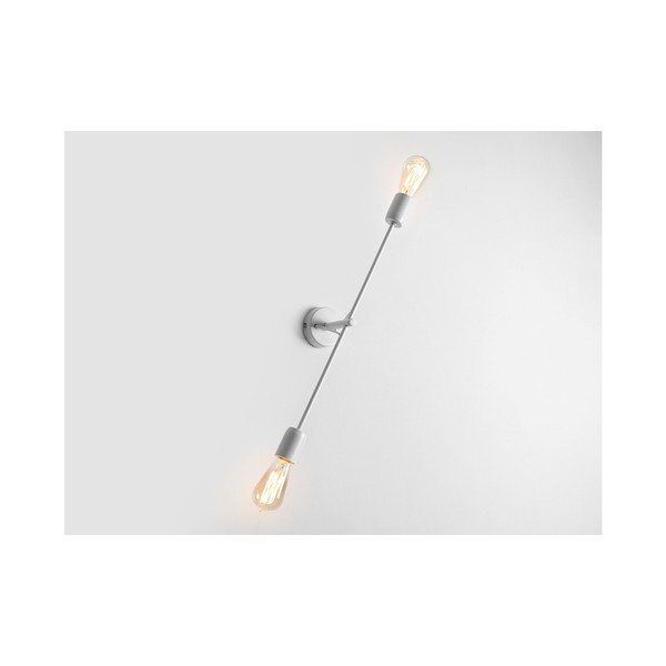 Baltas sieninis šviestuvas su 2 lemputėmis "Custom Form Twigo", plotis 60 cm-image-1