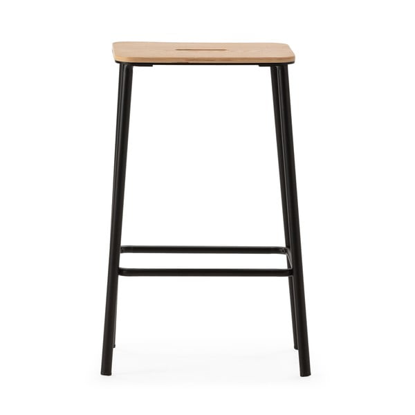 Juodos spalvos baro kėdžių komplektas 2 vnt. (sėdynės aukštis 65 cm) Abba – Marckeric-image-3