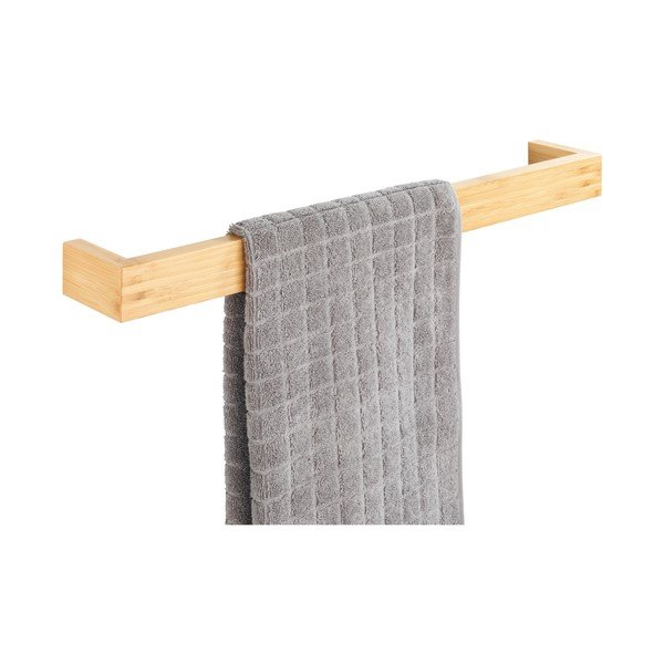 Bambukinis sieninis rankšluosčių laikiklis Wenko Light, plotis 60 cm-image-1