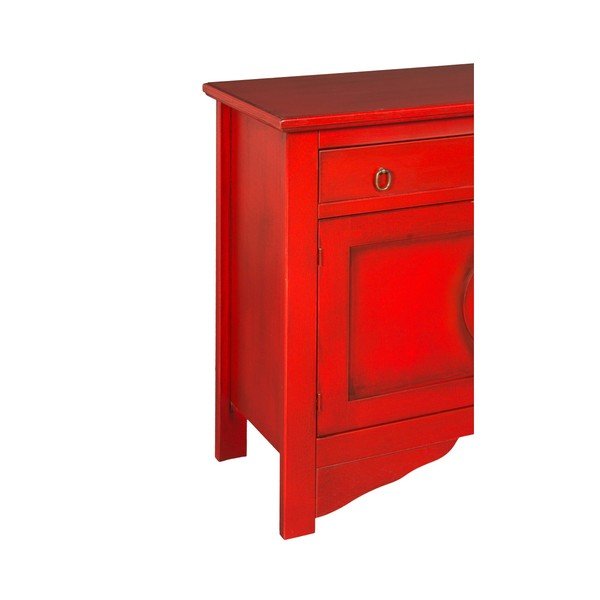 Raudona komoda Evergreen House Credenza-image-2