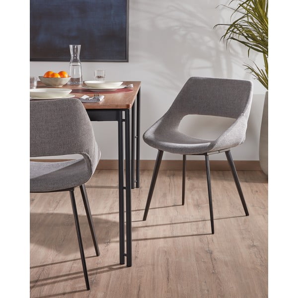 Šviesiai pilka valgomojo kėdė Kave Home Hest-image-1