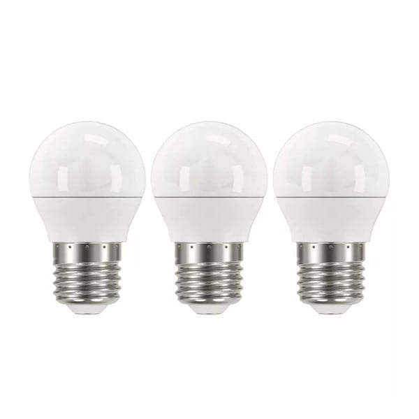 Neutralios LED lemputės 3 vnt. 5 W E27, – EMOS