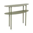 Žalios spalvos iš metalo konsolinis staliukas 28x90 cm Riqueza – Leitmotiv