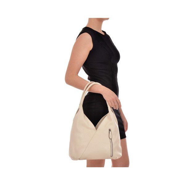 Smėlio spalvos odinė rankinė Roberta M Mola Beige-image-3