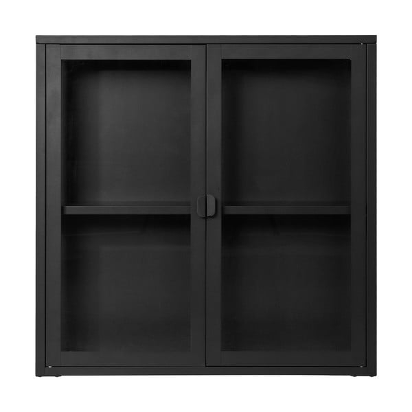 Iš metalo pakabinama vitrina juodos spalvos 80x80 cm Brisbane – House Nordic