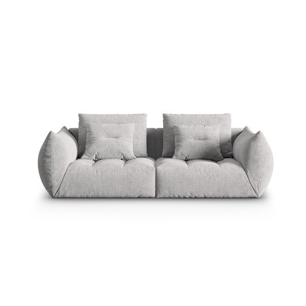 Sofa šviesiai pilkos spalvos 232 cm Bloom – Micadoni Home