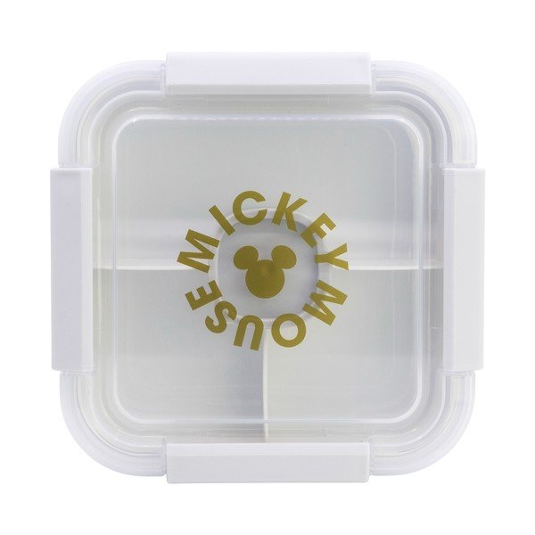 Baltos spalvos iš plastiko vaikiška pietų dėžutė Mickey Mouse – STOR