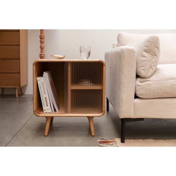 Iš medienos masyvo šoninis stalas 40x50 cm Rise – Zuiver-image-1