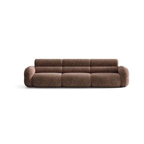 Rudos spalvos sofa iš šenilinio audinio 305 cm Neo – Micadoni -image-1