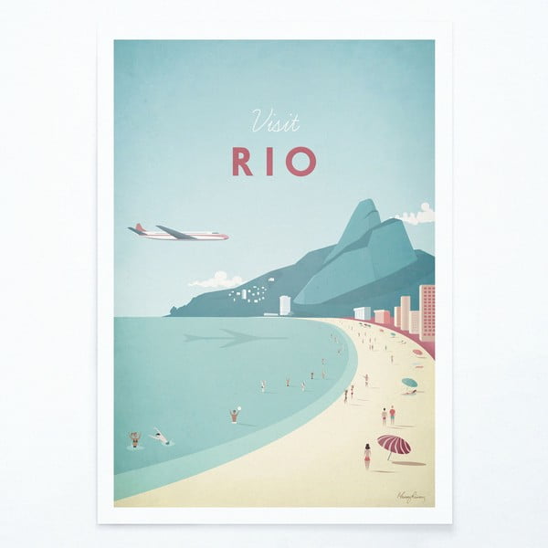 Plakatas Travelposter Rio, A3